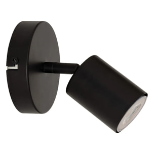Applique murale plafonnier Vico noir 10,5x10,5cm