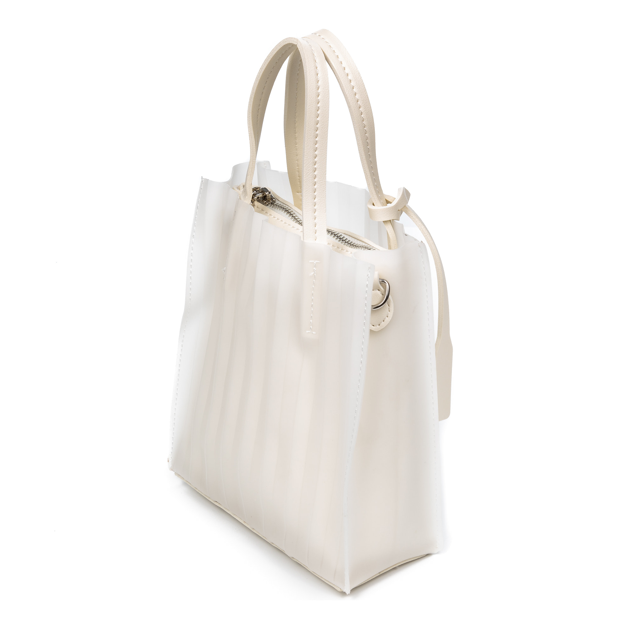 Borsa da Donna Enna Materiale PVC Pelle Sintetica PU 18x8x20 Cm. Beige