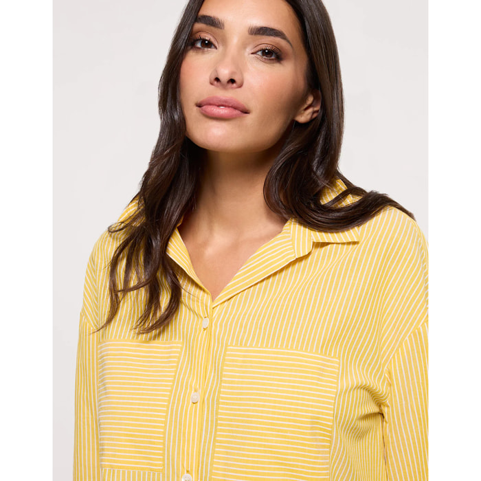 Camisa Manga Larga Amarillo - Brosabeat