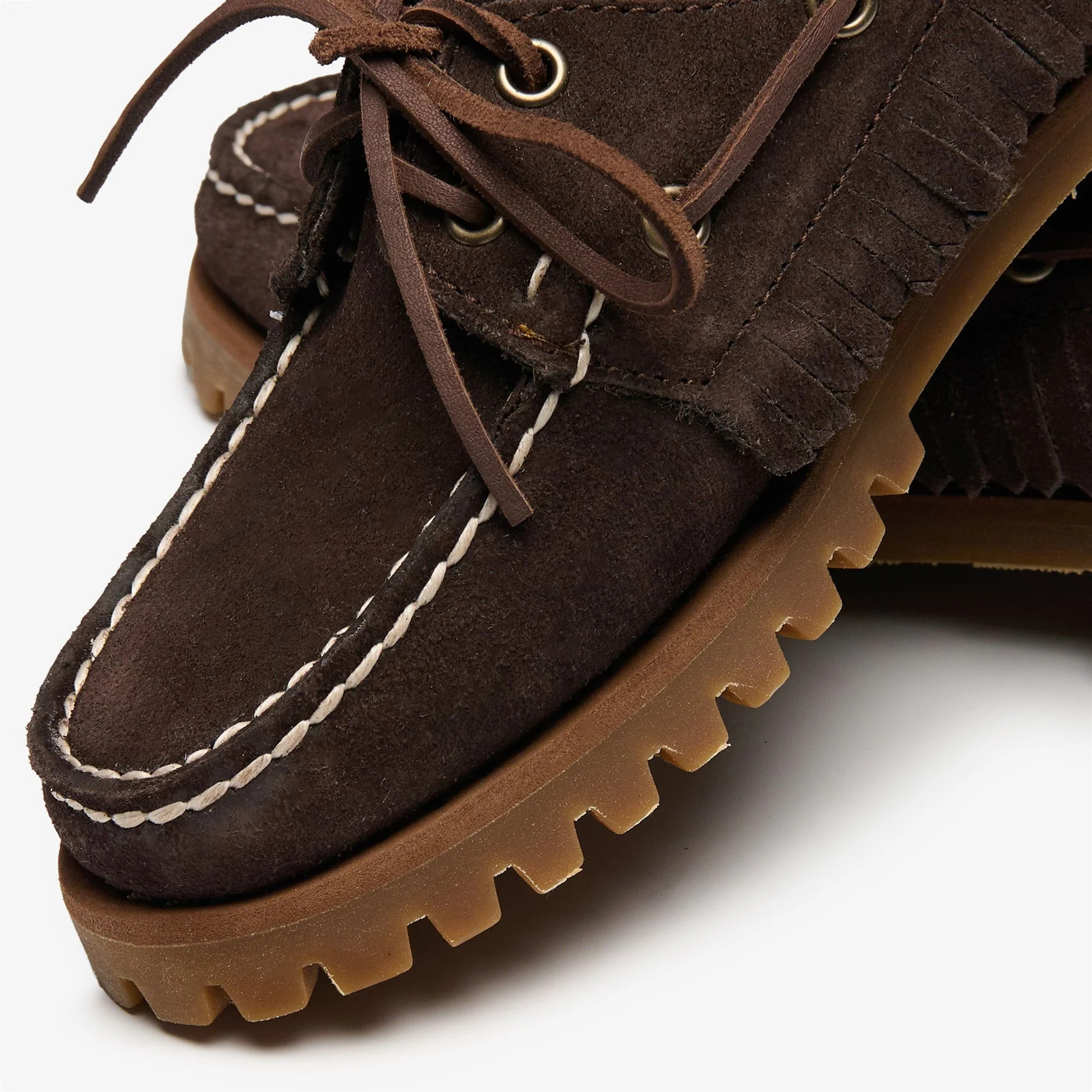 Sebago - Docksides Donna Marrone - Ranger Suede Fringe Woman