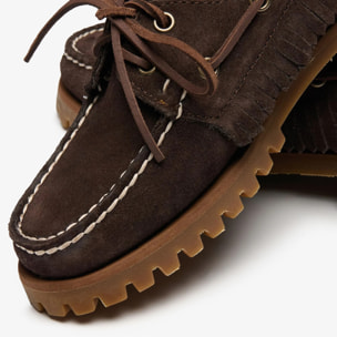 Sebago - Docksides Donna Marrone - Ranger Suede Fringe Woman