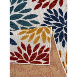 Cabana - Tapis d'extérieur multicolore avec motif à relief