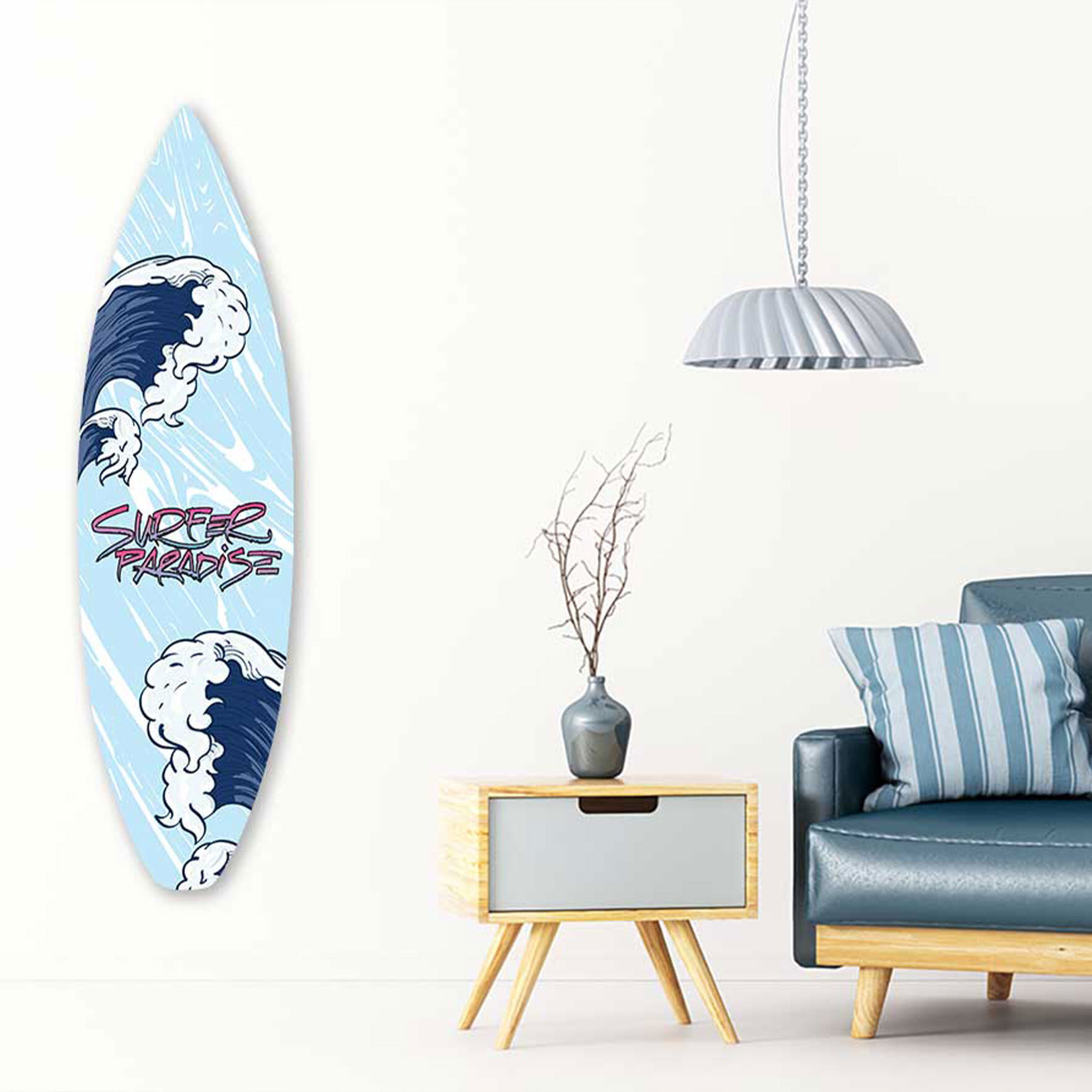 Planche de surf décorative la vague kanagawa Tableau alu Dibond