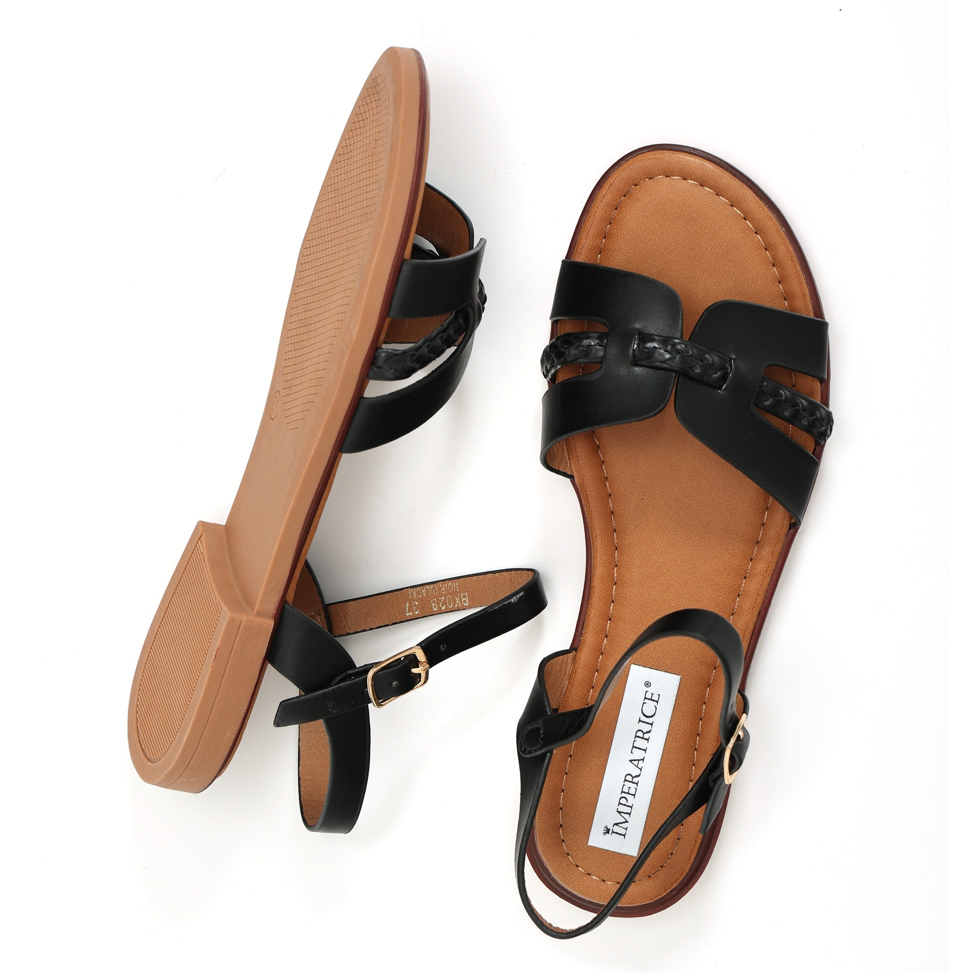 Sandali bassi in simil pelle