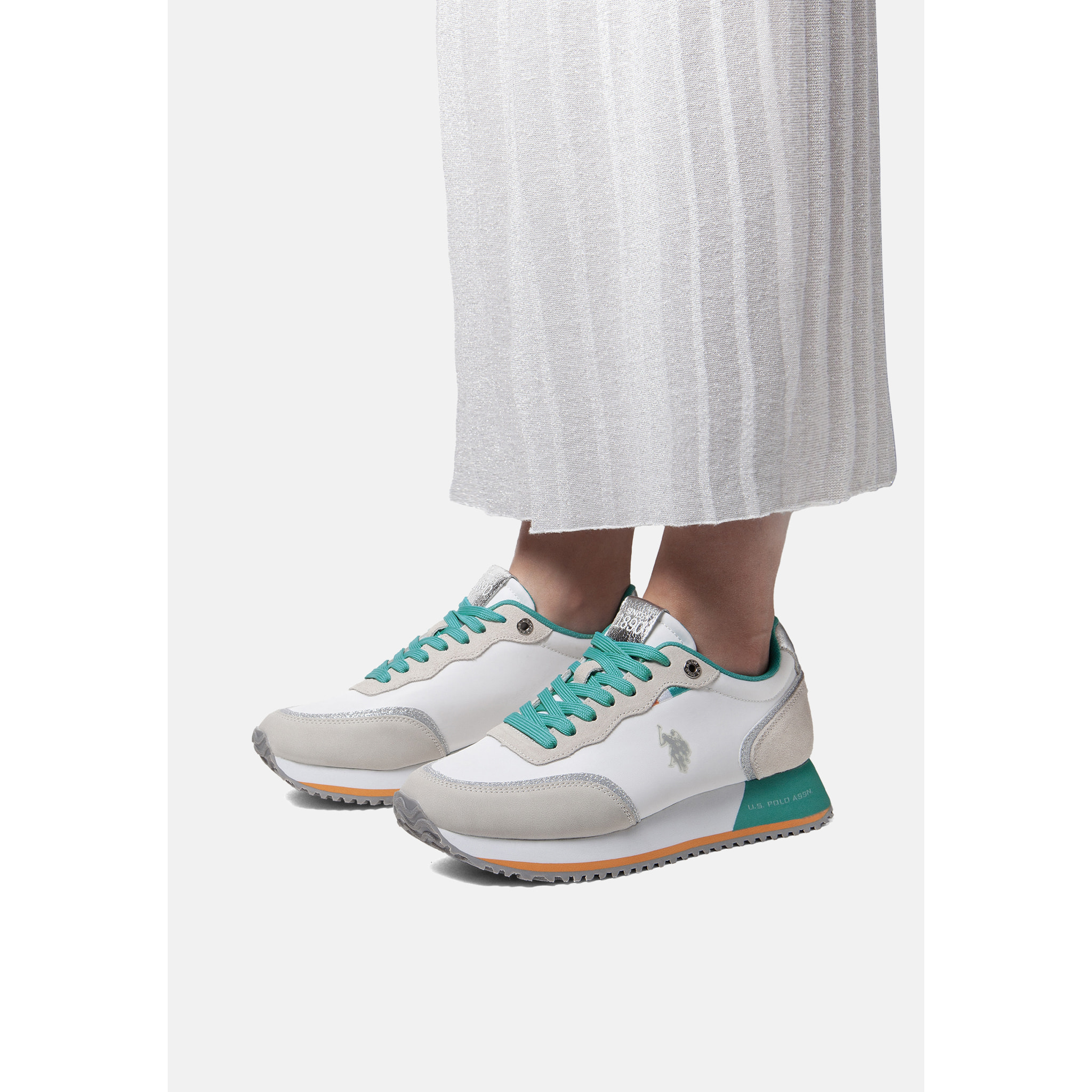 U.S. Polo Assn. - Sneakers SACHA007W/5NS1 in sintetico per donna