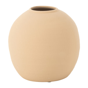 J-Line Vase Cassia Rond Argile Beige Small