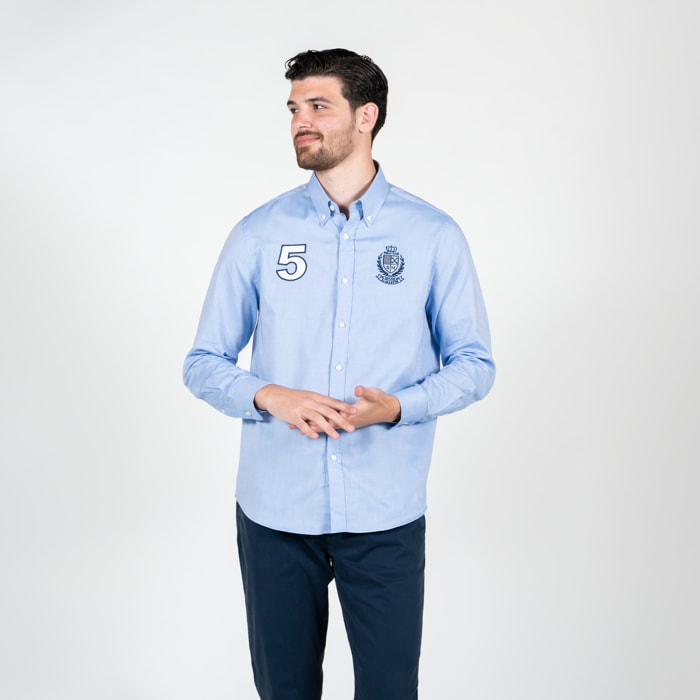 Camicia oxford con ricamo alloro Polo Club St Martin
