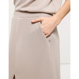 Falda Midi Beige - Lonchi