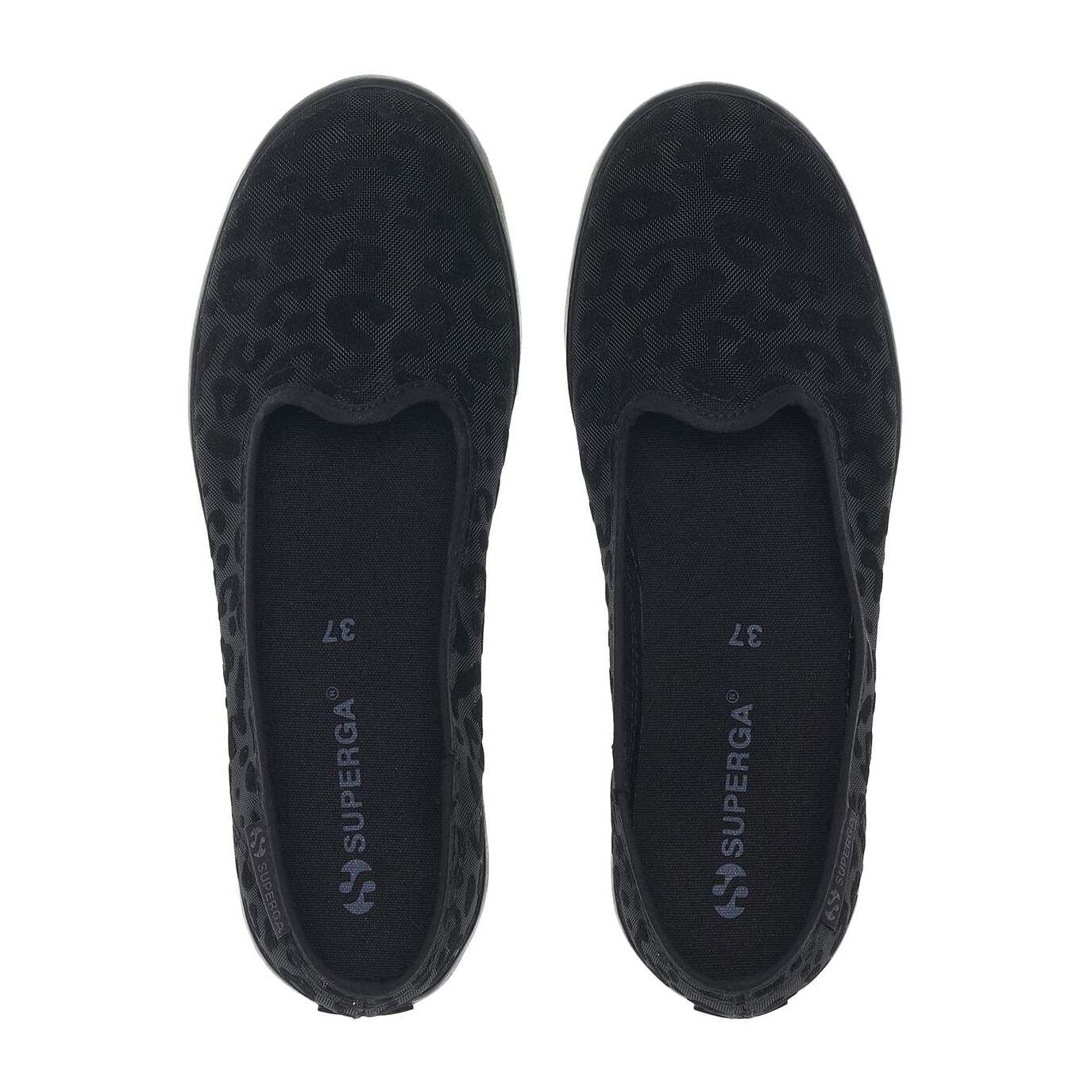 Superga - Bailarinas Mujer Negro - 2441 BALLERINA NET LEOPARD