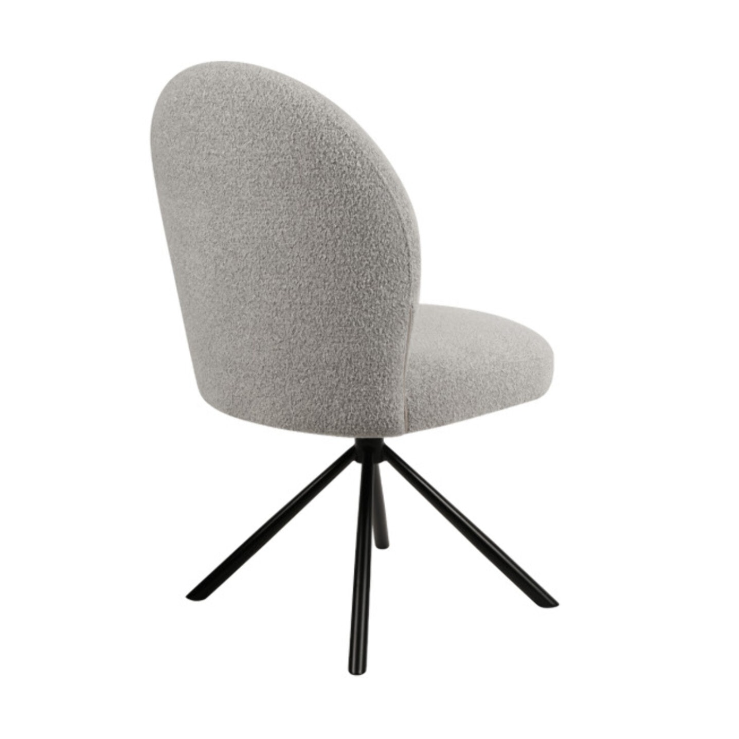 Chaise rotative 180° en tissu bouclette - BÉRANGÈRE
