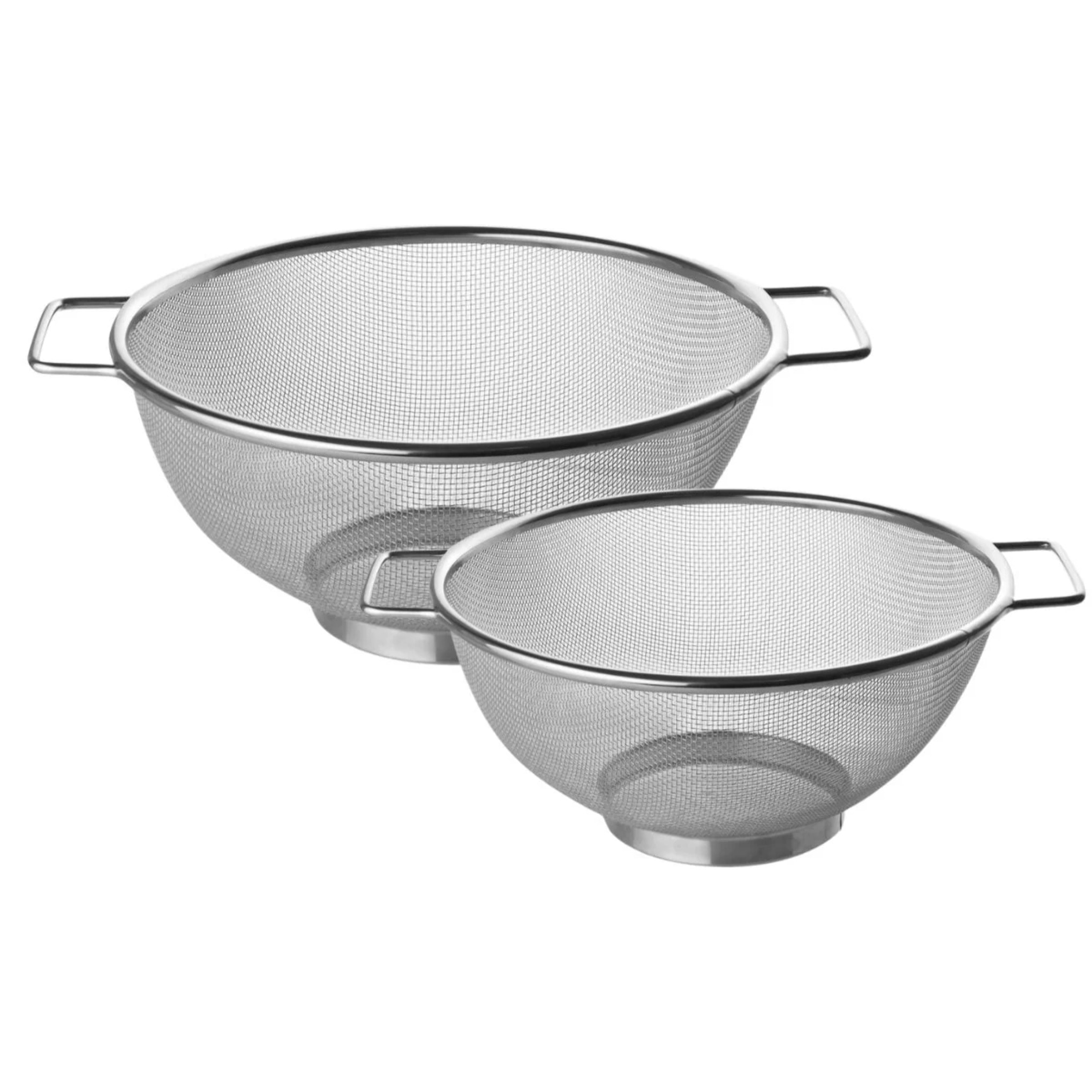 Set de 2 passoires inox 20 cm et 26 cm Fackelmann