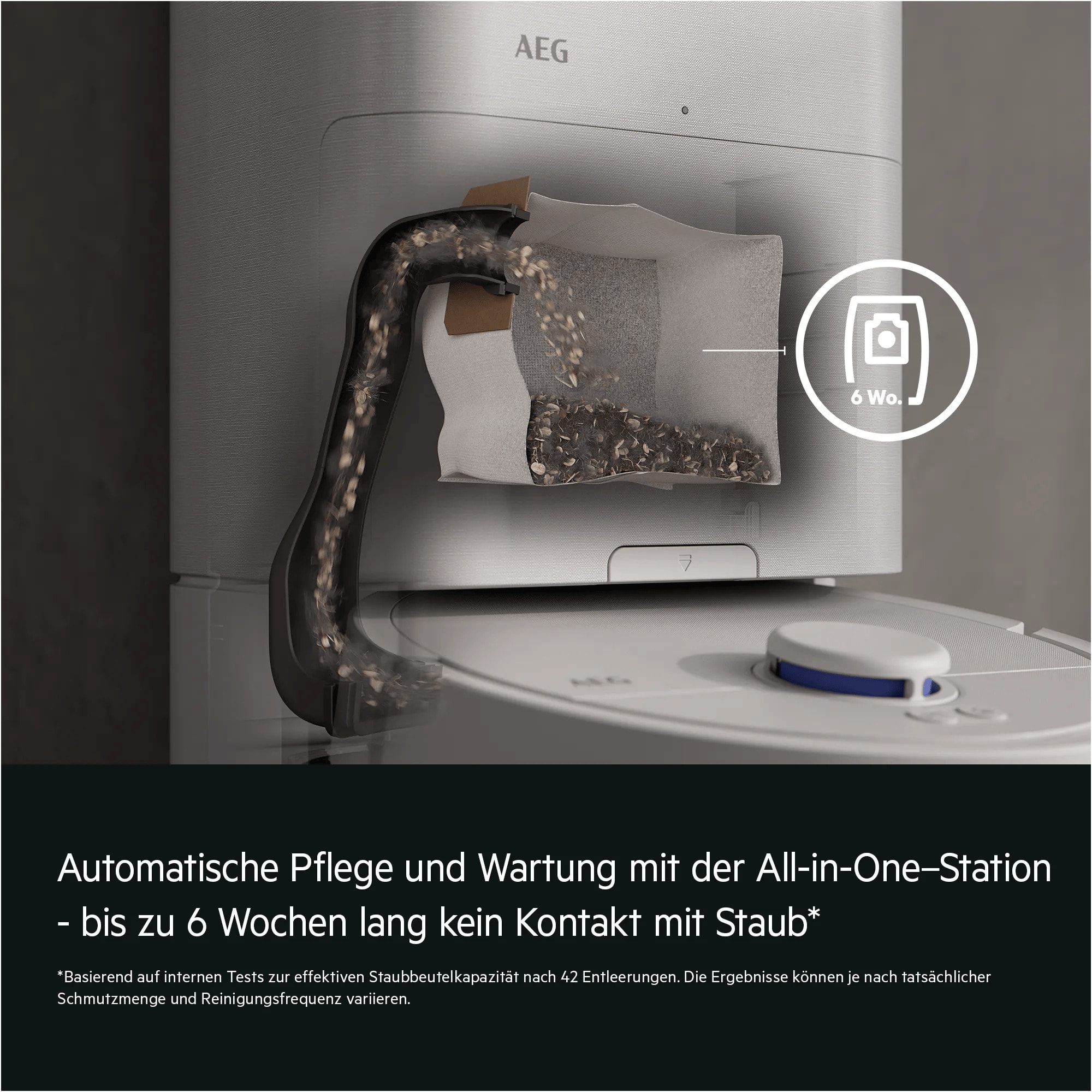 AEG Robot aspirador Serie 8000 Trilobite con 135 min de autonomía AR81UW3SW