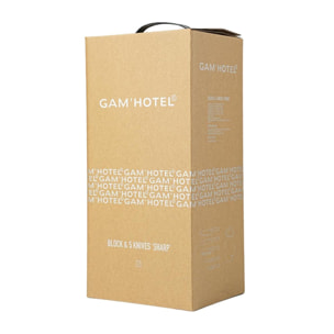 Bloc 5 couteaux - "Sharp"