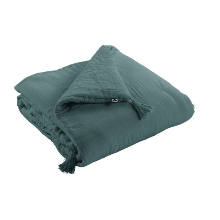 Édredon couvre-lit en gaze de coton 150x150cm - GAIA