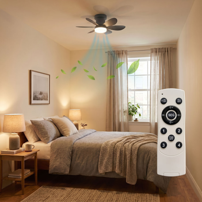 Ventilateur Plafond LED MISTRAL D52cm