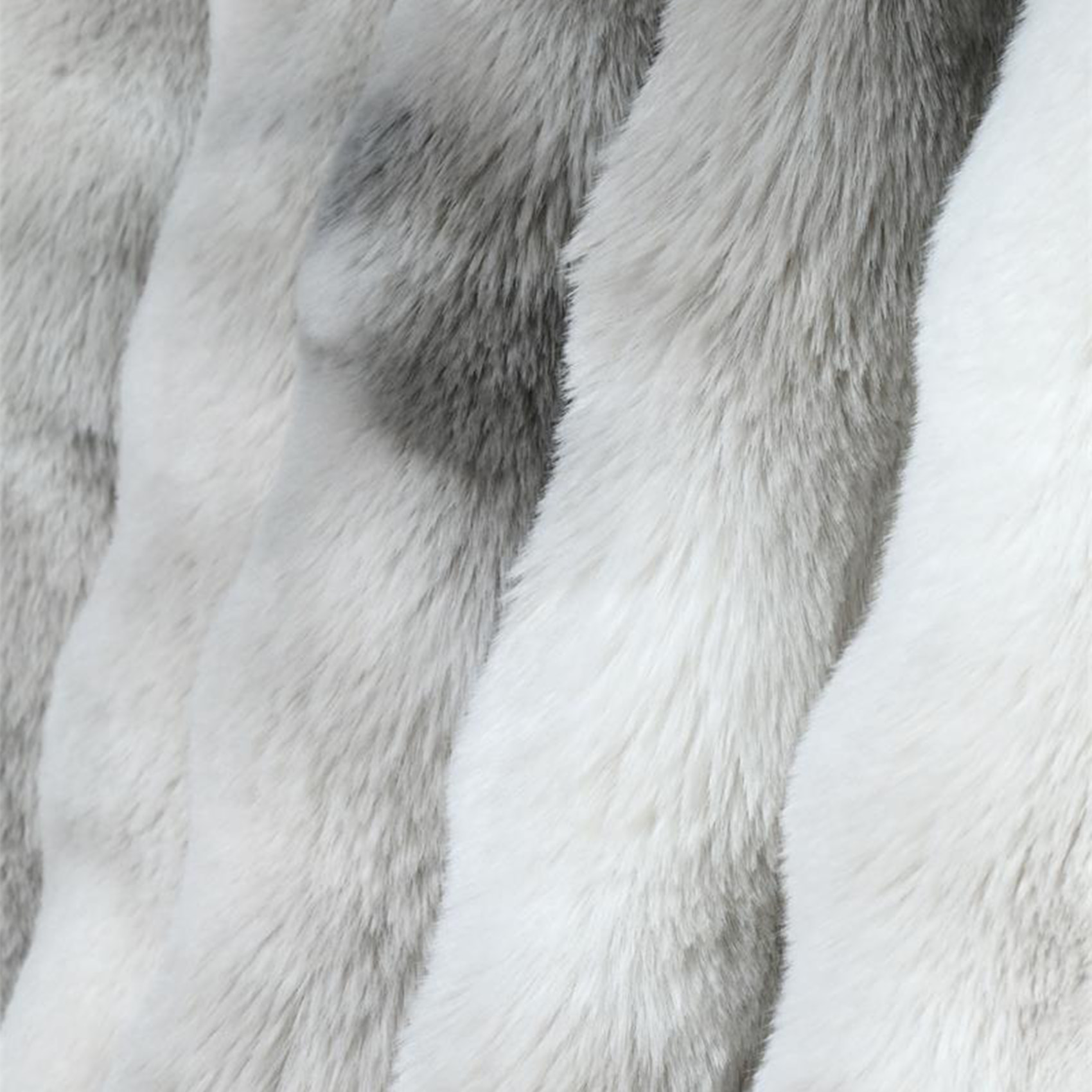 Rideau imitation fourrure ultra doux - Gris Perle