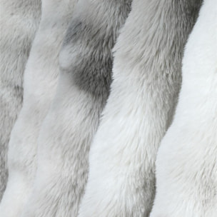 Rideau imitation fourrure ultra doux - Gris Perle