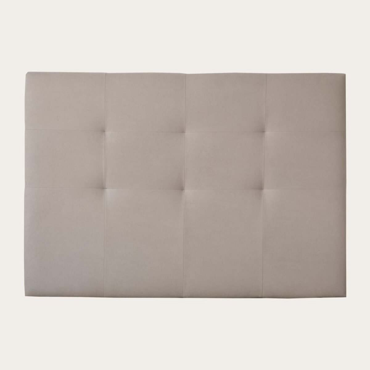 Tête de lit tapissée Maira -tableau de particules / mousse pu / textile-couleur beige 140 x 120 x 8 cm