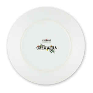 Servizio piatti 18 pezzi Excelsa – Calavera, Porcellana Multicolore