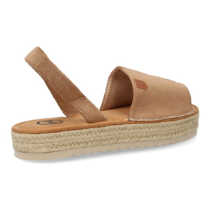 Sandalias estilo menorquina con plataforma