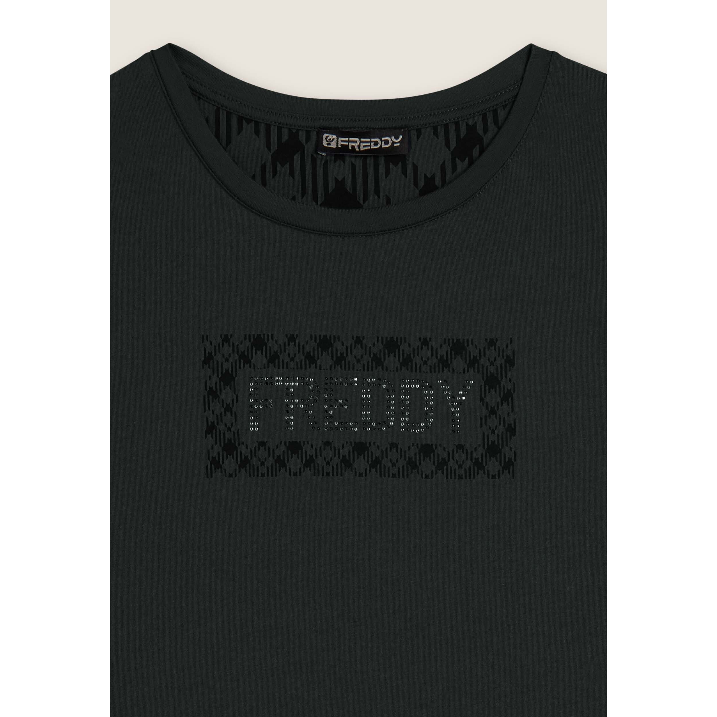 T-shirt con logo e grafica geometrica
