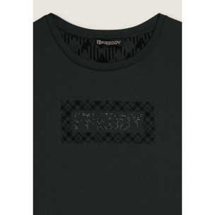 T-shirt con logo e grafica geometrica