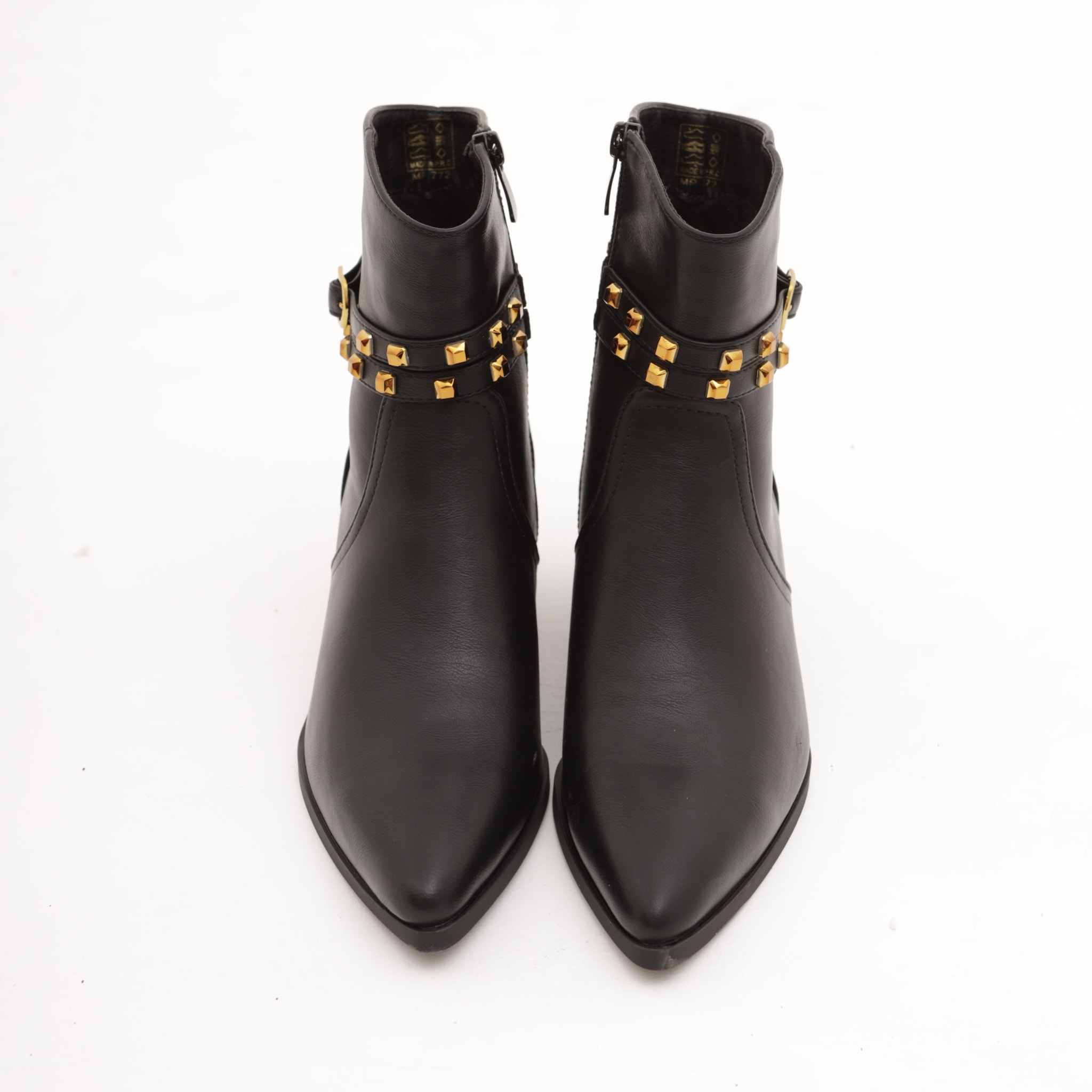 TRONCHETTO TEXANO BORCHIE NERO