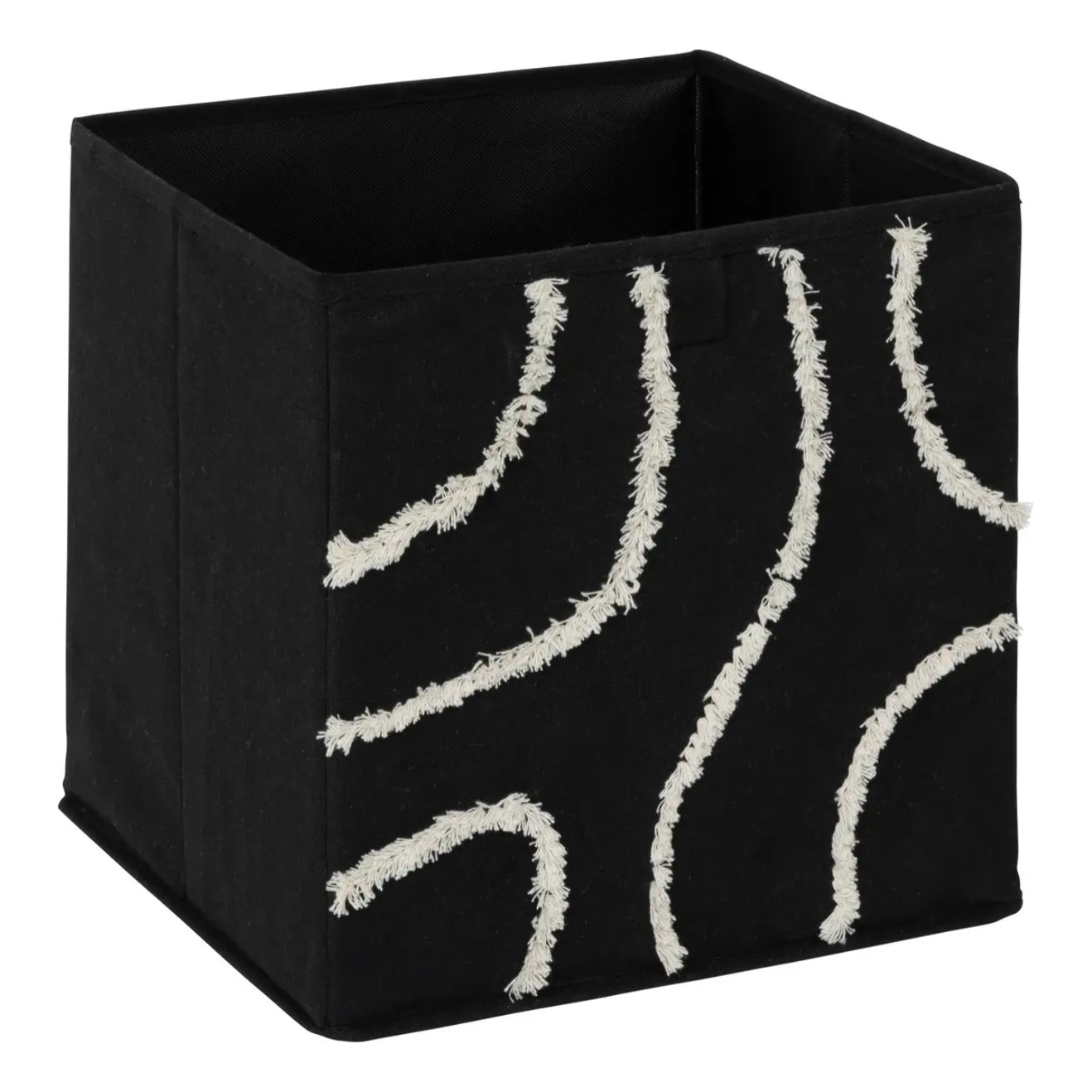 Boîte de rangement Mix'n modul 31x31cm relief bali noir