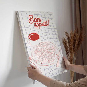 Tableau Bon Appétit cuisine Toile imprimée