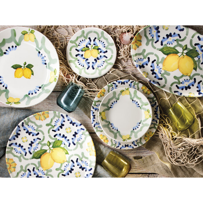 Insalatiera Amalfi in ceramica sottosmalto