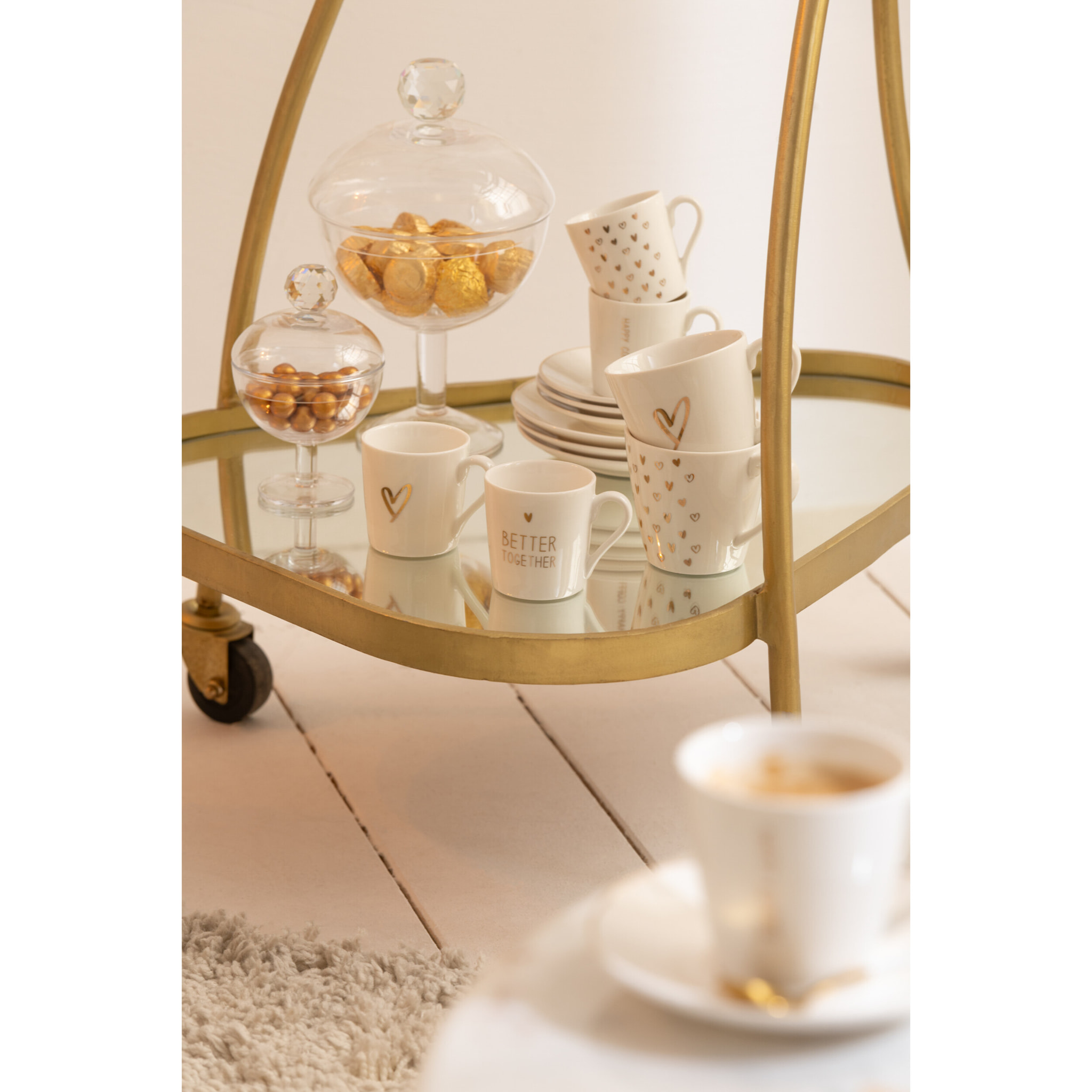 J-Line pot de conservation Diamond Cristal -verre - transparent - small