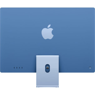 Ordinateur Apple IMAC 24" Ecran Retina 4,5K Puce M4 CPU 10 / GPU 10 coeurs Mémoire RAM 16Go Stockage 512Go SSD Bleu