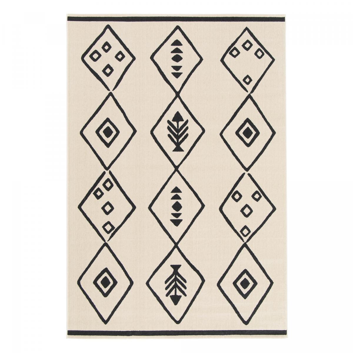 Tapis salon et chambre tissé motif abstrait VOPI