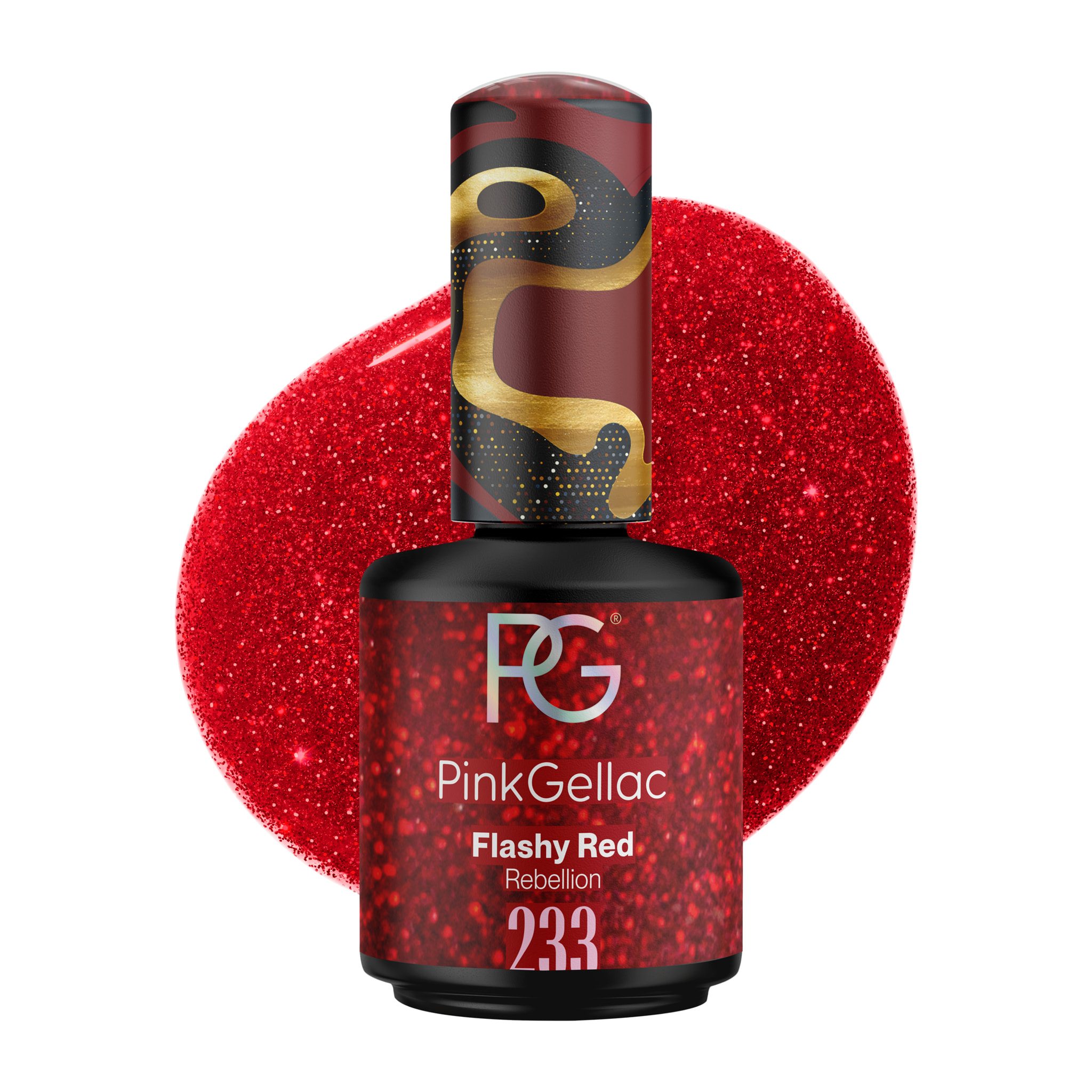 Vernis semi-permanent - 233 Flashy Red - 15 ml