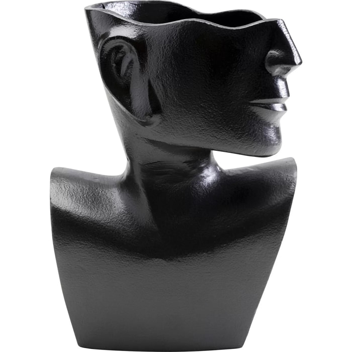 Vase Rostro profil noir 27cm Kare Design