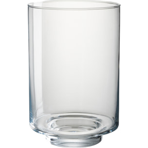 J-Line bougeoir Laura - verre - transparent - large