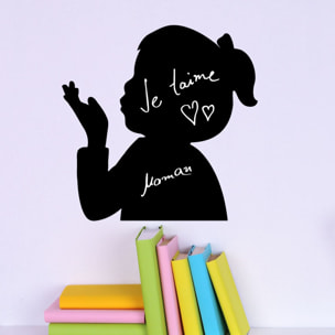 Sticker ardoise tableau noir - stickers muraux adhésif effaçable - BISOUS DE PETITE