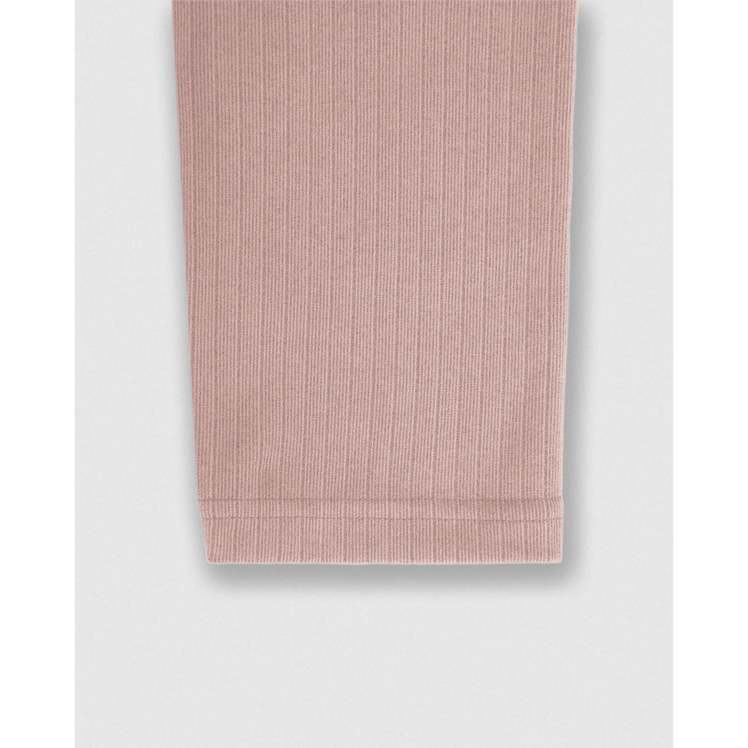 Pigiama a coste a righe larghe rosa cipria