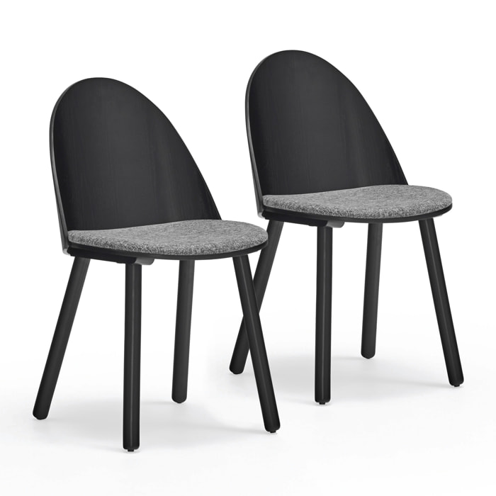 Silla Uma negro 2P/Caja