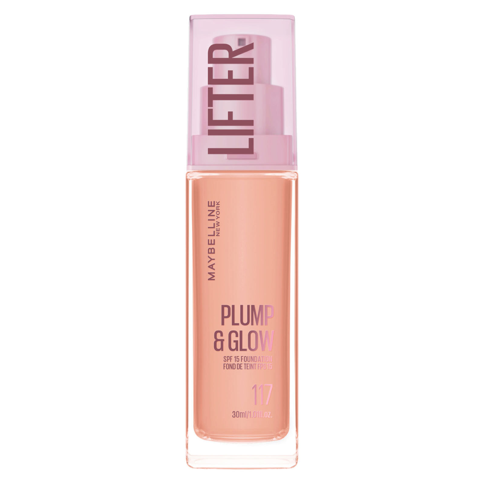 Fondotinta Idratante Rimpolpante 117 Lifter Plump & Glow SPF 15 con Niacinamide 30ml
