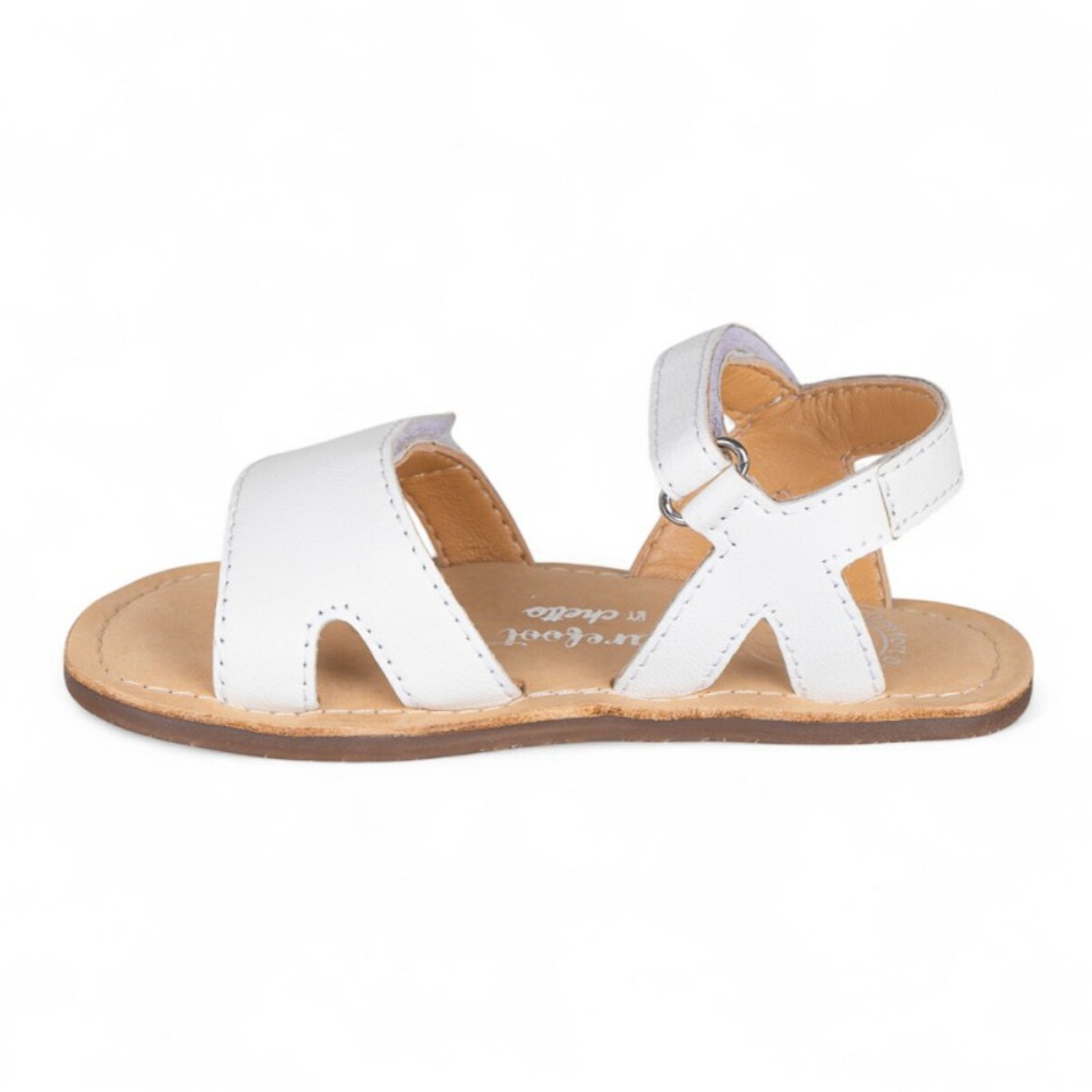 SANDALIA BAREFOOT PIEL CHETTO ESTILO CLÁSICO BLANCO