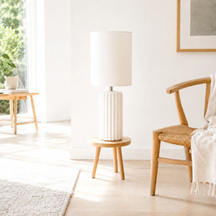 Lampe à poser en céramique blanche - Palladio