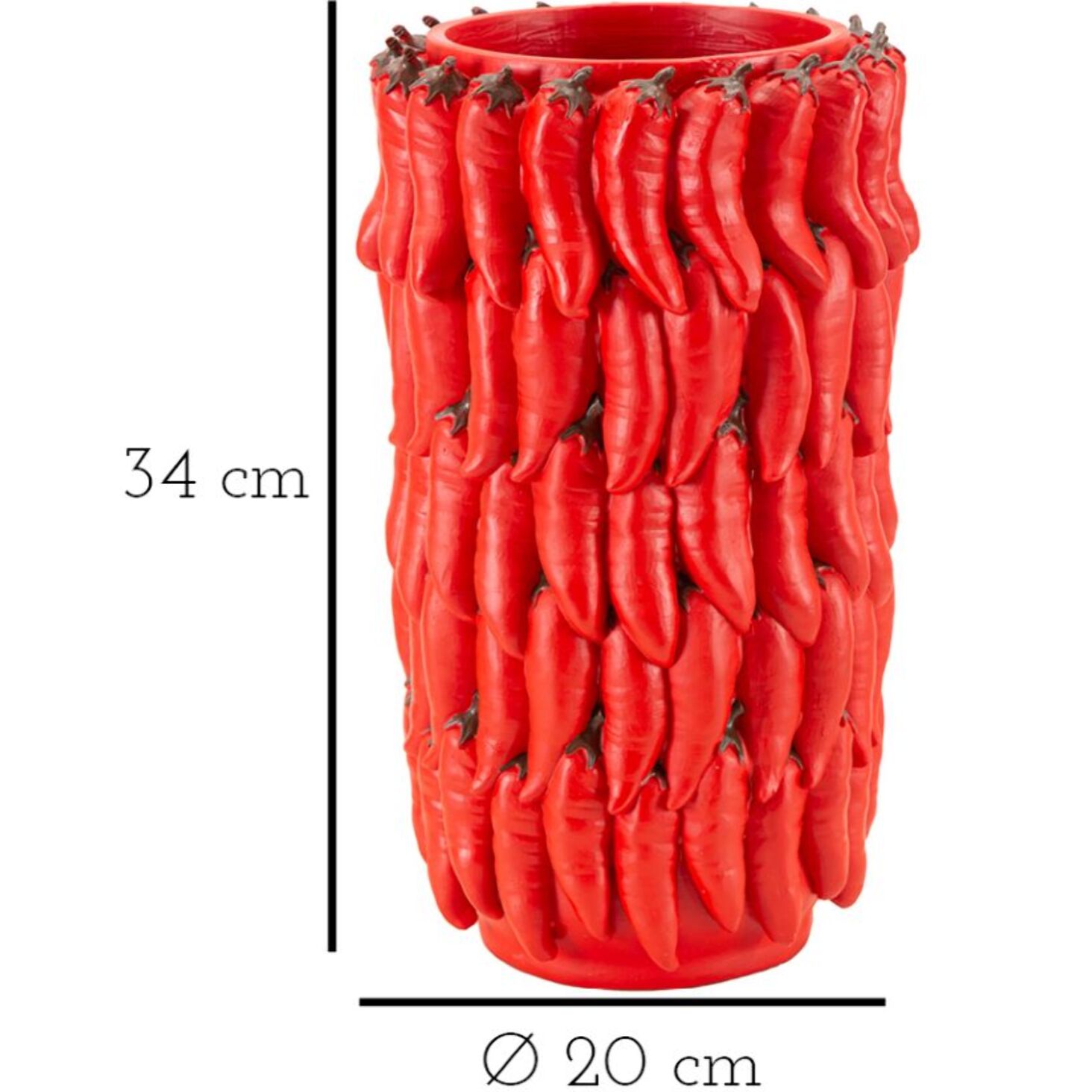 VASO CHILI CM Ø 20X34