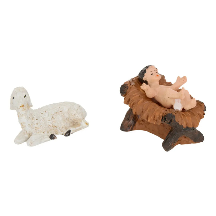 Santon pour crèche de Noël H.20cm résine assorti