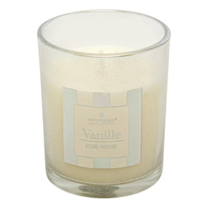 Bougie parfumée cracker 89 gr avec pot en verre assorti