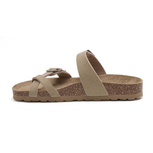 SANDALIA BABUNKERS MARRON