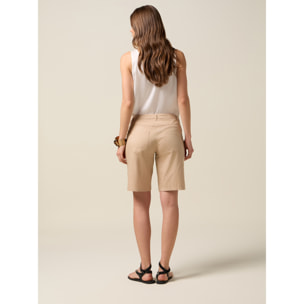 Oltre - Bermuda misto cotone - Beige