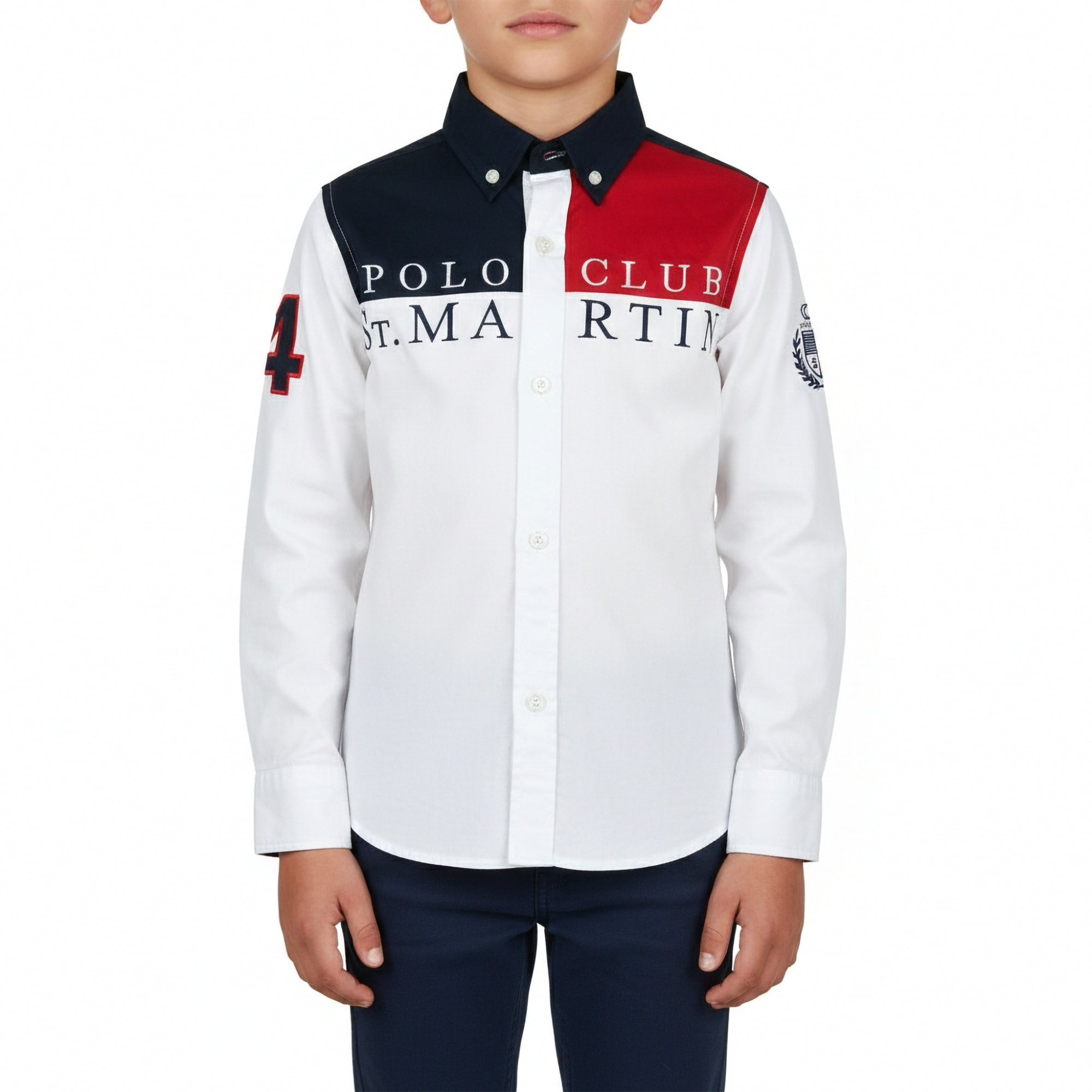 Camicia popeline button down ricami special