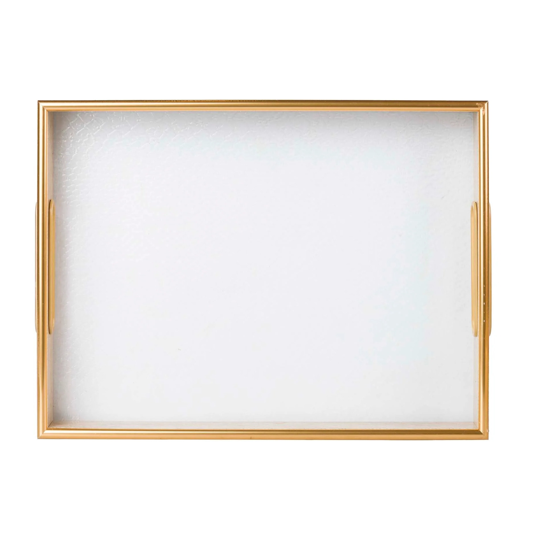 Set 2 Bandejas Cristal Pu 40x30x5 35x25x5 Cm