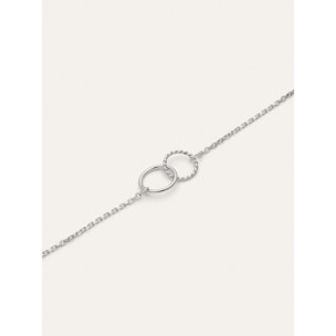 Collar Circles Twist Acero
